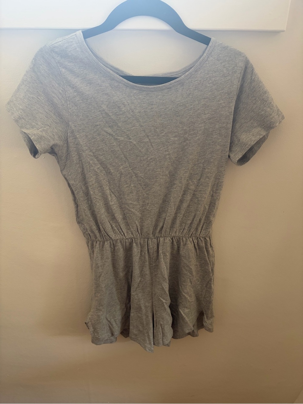 Melrose and Market Heather Gray Short Sleeve romper